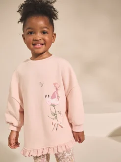 Discount Next Rose à fleurs fée - Ensemble Sweat-shirt et Leggings à ourlet à volants (3mois-7ans)