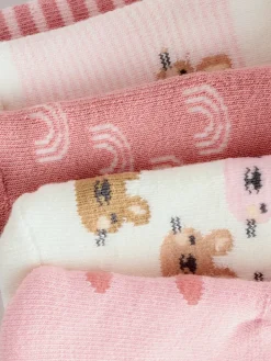 Sale Next Rose - Lot de 5 paires de chaussettes en éponge roulées bébé (0 mois à 2 ans)