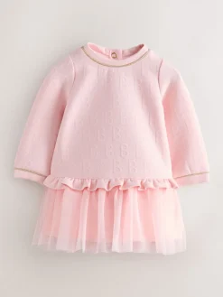Baker by Ted Baker Rose - Robe jacquard à ourlet en maille gaufrée| Robes