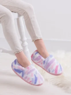 Totes Rose - Vert Short Full Back Fleece Winter Slippers| Chaussons|Chaussons