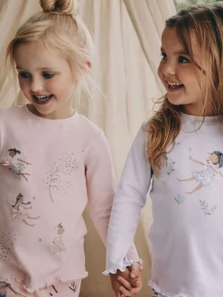 Best Next Rose / violet à motif fée - Lot de 3 pyjamas Snuggle (9mois-12ans)
