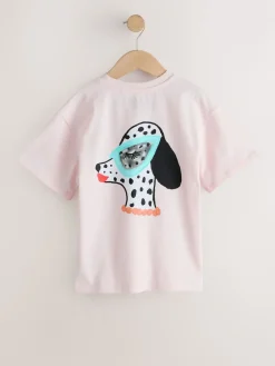 Online Next Rose avec chien - T-shirt Kendra Dandry oversize (3-16ans)