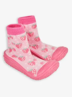Clearance Jojo Maman Bébé Rose fraise - Chaussettes de chaussons d’extérieur d’intérieur