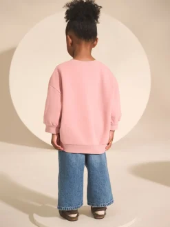 Discount Next - Sweat à col ras du cou (3mths-7yrs) Rose motif fée des personnages