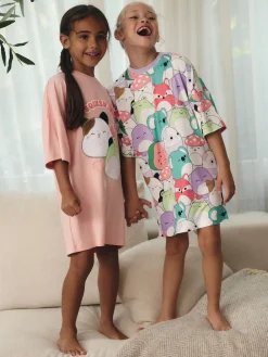 Next Rose/Violet - Squishmallows Nighties 2 Pack (5-14ans)| Tous Les Vêtements De Nuit|Chemises De Nuit