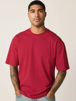 Hot Next - Coupe ample - T-shirt épais Rouge