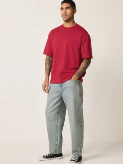 Hot Next - Coupe ample - T-shirt épais Rouge