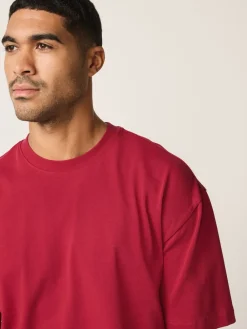 Hot Next - Coupe ample - T-shirt épais Rouge
