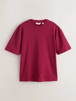 Hot Next - Coupe ample - T-shirt épais Rouge