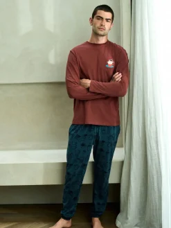 Discount Next Rouge/Bleu - Ensemble pyjama graphique en jersey à manches longues