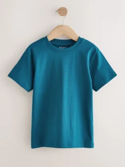 Best Next - Lot de 4 t-shirts à manches courtes (3-16 ans) Rouge/bleu/marine/neutre