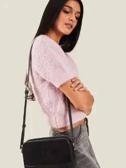 Hot Accessorize Sac à bandoulière classique en en suédine
