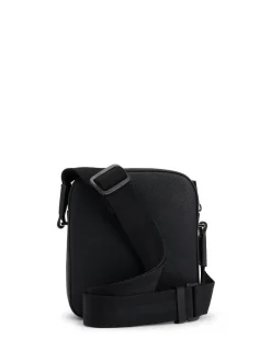 Best BOSS Sac reporter en cuir grainé en fausse fourrure