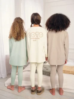Best Next Slogan de Neutre - Lot de 3 leggings de pyjama (3-16ans)
