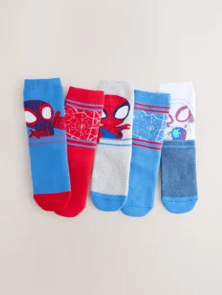 Best Next - Lot 5 paires de chaussettes Character riches en coton Spidey et ses amis étonnants