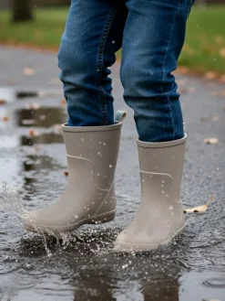New Totes Suede Brune - Bottes Chelsea Welly pour enfants