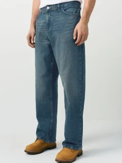Clearance Next - Coupe ample - délavé vintage Denim Jeans Teinte foncée