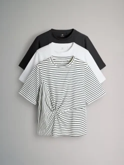 Hot The Set lot de 3 t-shirts avec nœuds sur le devant