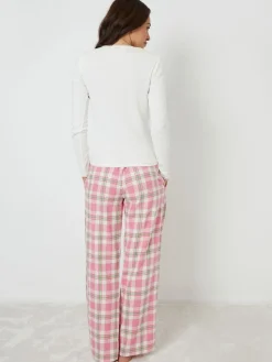 Best Threadbare ensemble de pyjamas à carreaux, manches longues et col rond