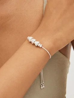 Best Next Tonalité argentée - Bracelet pully scintillant avec maïs soufflé perlé