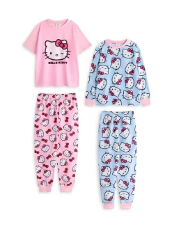 Vanilla Underground Hello Kitty Fille Pyjamas 2 Pack Set| Vêtements De Nuit Et Pyjamas|Pyjamas