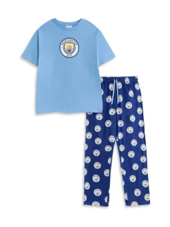 Vanilla Underground pyjama long à manches courtes Manchester City|Homme Vêtements Détente|Pyjamas