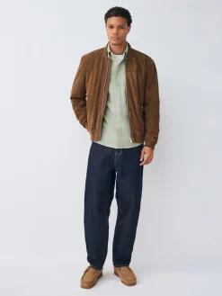 Discount Next - Ajustement régulier - Chemise Oxford à manches longues vert