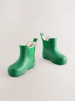 Outlet Next - Bottines en caoutchouc avec doublure chaude Vert