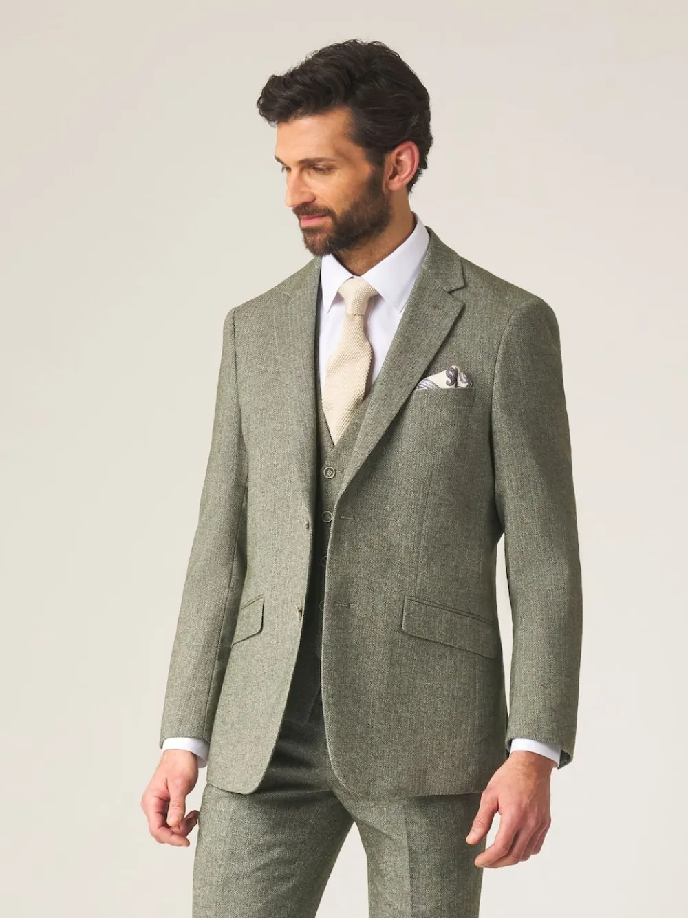 Clearance Skopes Vert - Modèle droit - Jude Tweed Veste de costume ajustée