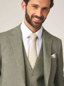 Clearance Skopes Vert - Modèle droit - Jude Tweed Veste de costume ajustée