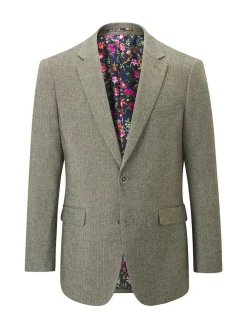 Clearance Skopes Vert - Modèle droit - Jude Tweed Veste de costume ajustée