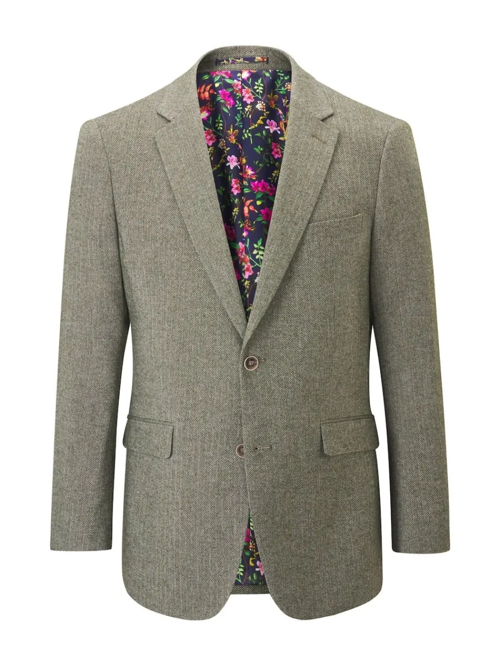 Clearance Skopes Vert - Modèle droit - Jude Tweed Veste de costume ajustée