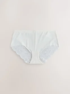 Online Next - No VPL Lace Back Briefs 5 Pack vert