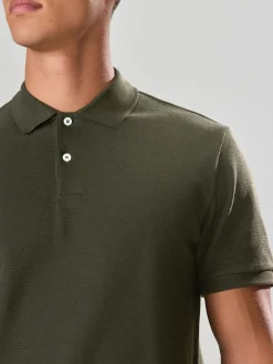 Hot Next - Polos texturé Coupe classique Vert