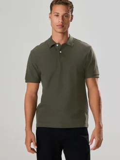 Hot Next - Polos texturé Coupe classique Vert