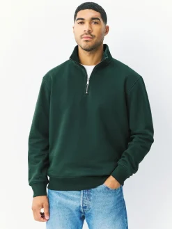 Clearance Next - Quart de zip - Sweat-shirt en jersey riche en coton Vert