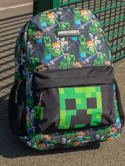Vanilla Underground Vert - Sac à dos Minecraft Boys Creeper And Zombie imprimé sur l’ensemble| Sacs|Sacs