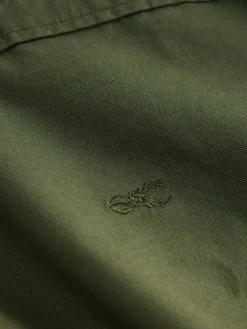 Best Next - Slim Fit (Slim Fit) - Chemise Oxford à manches longues vert foncé