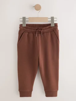 New Next Vert kaki / Marron rouille / Écru - Lot de 3 joggings Soft Touch (3mois-7ans)