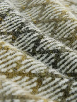 Sale Next Vert kaki - Pulls décontractés à col rond à motif ombre losanges texturé en laine