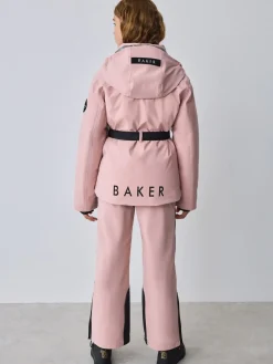 Baker by Ted Baker Veste de ski imperméable rose à ceinture| Manteaux Et Vestes