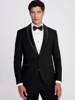 Hot MOSS Veste de smoking slim à revers châle