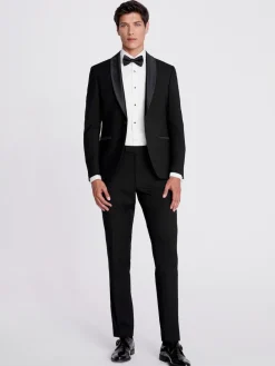 Hot MOSS Veste de smoking slim à revers châle