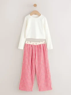 Best Next Vichy rouge/écru - Pyjamas Jambe large (3-16ans)