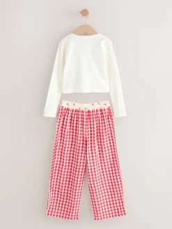 Best Next Vichy rouge/écru - Pyjamas Jambe large (3-16ans)