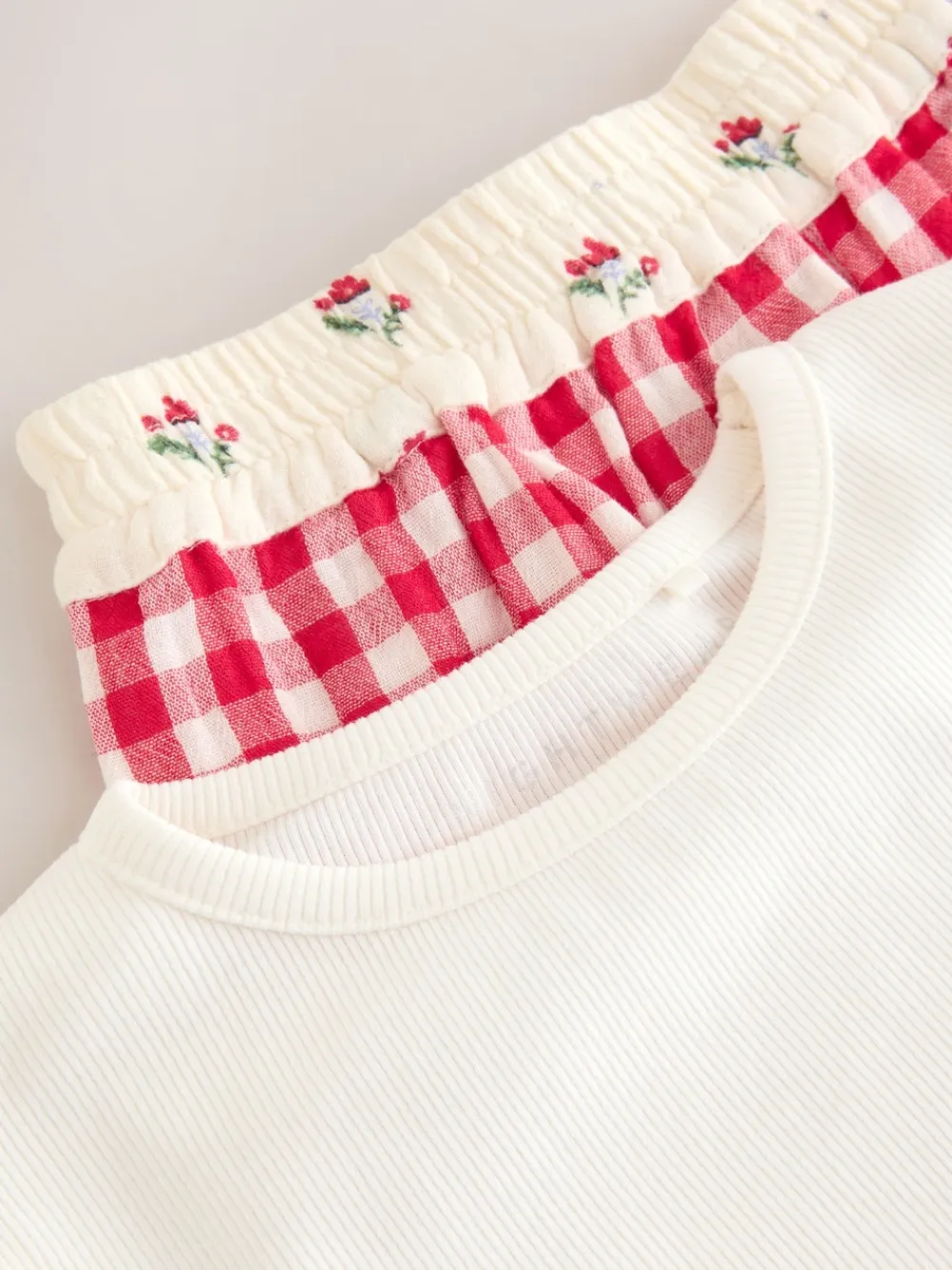 Best Next Vichy rouge/écru - Pyjamas Jambe large (3-16ans)