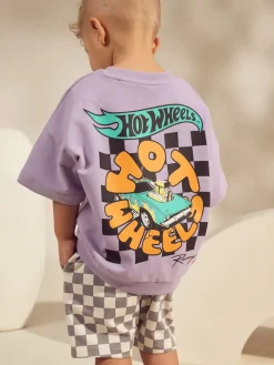 Discount Next Violet lilas - Ensemble de T-shirts courts à carreaux Hot Wheels (9mois-8ans)
