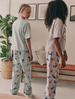 Next Violet/vert - Lilo & Stitch Survêtement Pyjamas 2 Pack (3-16ans)