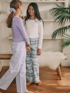 Best Next Violet/vert - Lot de 2 pantalons de pyjama tissés (3-16ans)